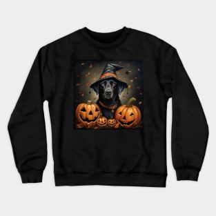 Black Labrador retriever Halloween Crewneck Sweatshirt